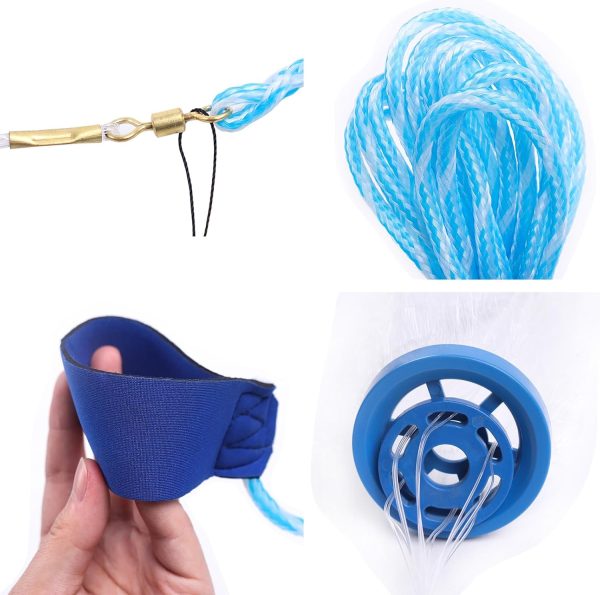 Fishing Net Saltwater Cast Net with Aluminum Ring Fish Net for Minnow Trap Fish Trap 3FT/4FT/5FT/6FT/7FT/8FT/9FT/10FT/11FT/12FT Radius Fishing Nets Cast Nets for Fishing - Image 6
